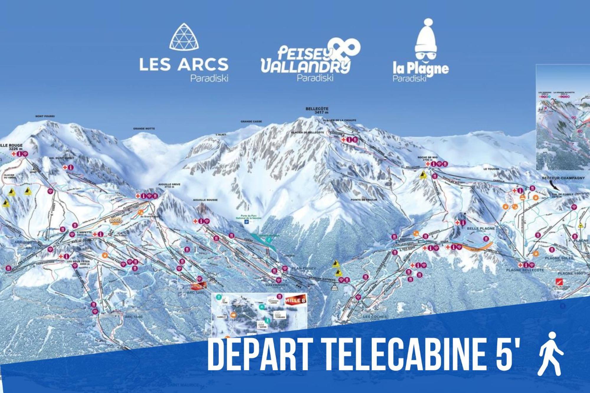 Elegant Et Moderne Avec Vue Montagne Au Coeur De Paradiski - Garage - 8Pers - 90M2 - Sabaudinha La Plagne Bagian luar foto
